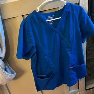 Cherokee Women's Royal Blue V-Neck Scrub Top